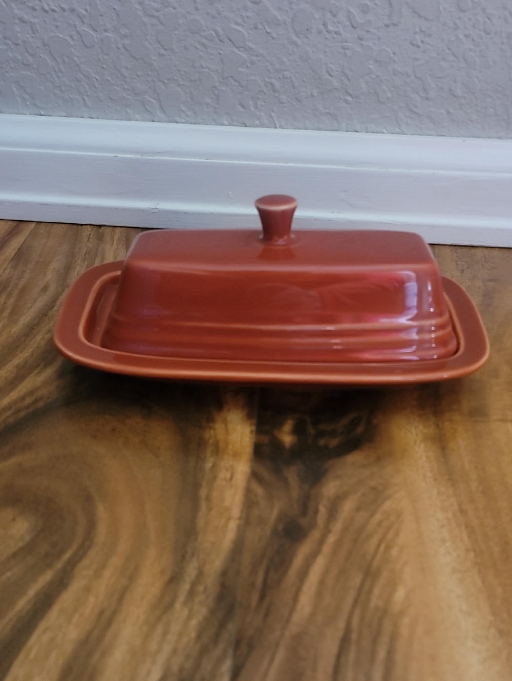 Fiestaware Paprika Butter Dish